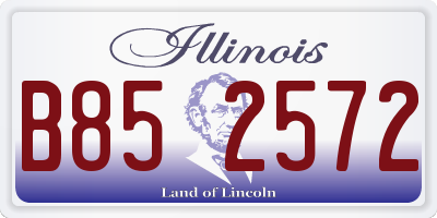IL license plate B852572