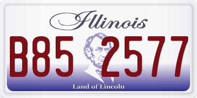 IL license plate B852577