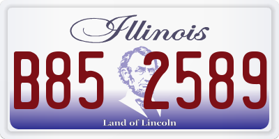 IL license plate B852589