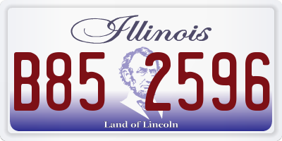 IL license plate B852596