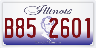 IL license plate B852601