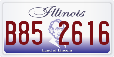 IL license plate B852616