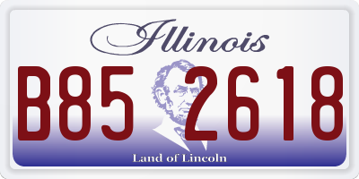 IL license plate B852618