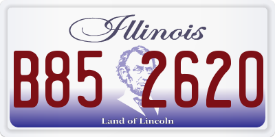 IL license plate B852620