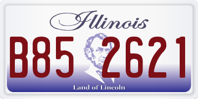 IL license plate B852621
