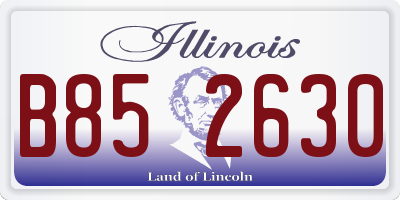 IL license plate B852630