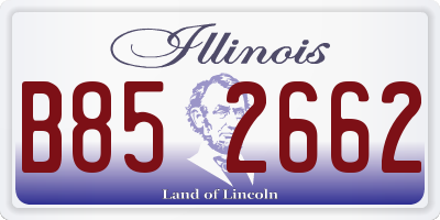IL license plate B852662