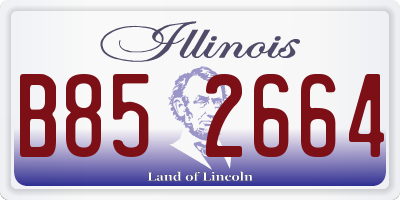 IL license plate B852664