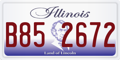 IL license plate B852672