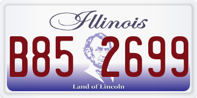 IL license plate B852699
