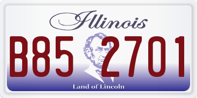 IL license plate B852701