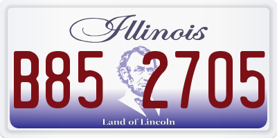 IL license plate B852705