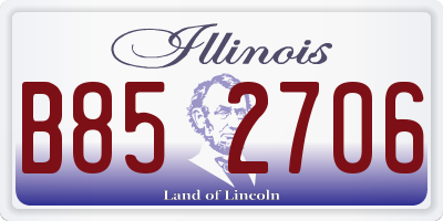 IL license plate B852706