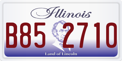 IL license plate B852710