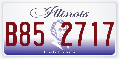 IL license plate B852717