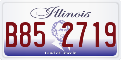 IL license plate B852719