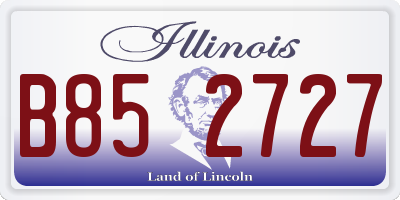 IL license plate B852727