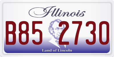 IL license plate B852730