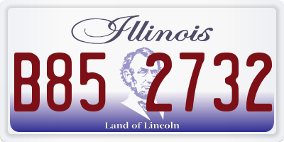 IL license plate B852732