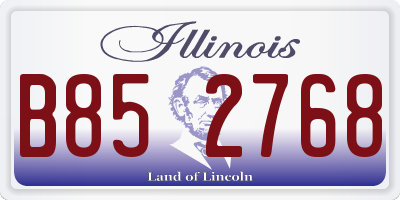 IL license plate B852768