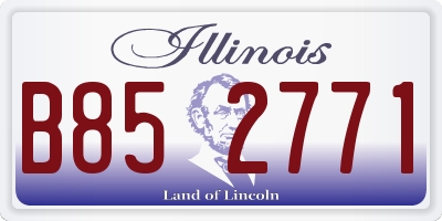 IL license plate B852771