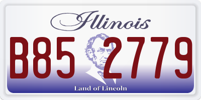 IL license plate B852779