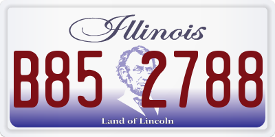 IL license plate B852788