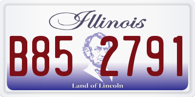 IL license plate B852791