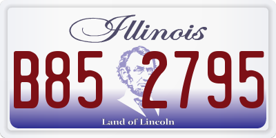 IL license plate B852795