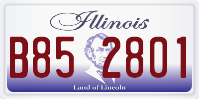 IL license plate B852801