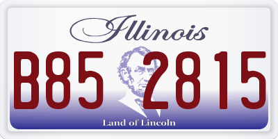 IL license plate B852815
