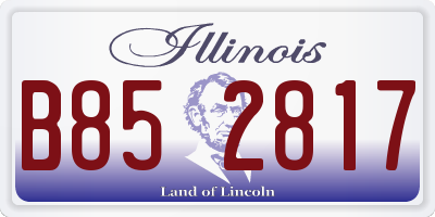 IL license plate B852817