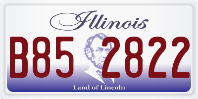 IL license plate B852822