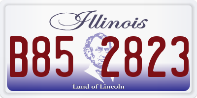 IL license plate B852823