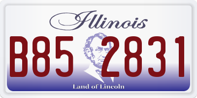 IL license plate B852831
