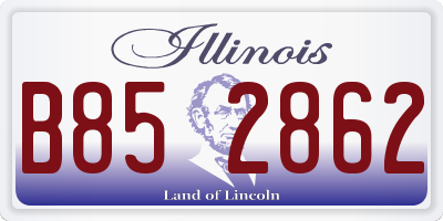 IL license plate B852862