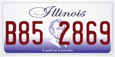 IL license plate B852869
