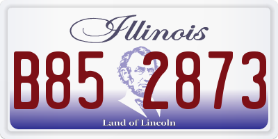 IL license plate B852873