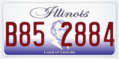 IL license plate B852884