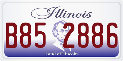 IL license plate B852886