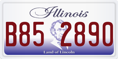 IL license plate B852890