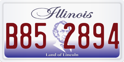 IL license plate B852894