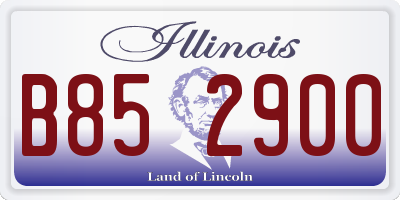 IL license plate B852900