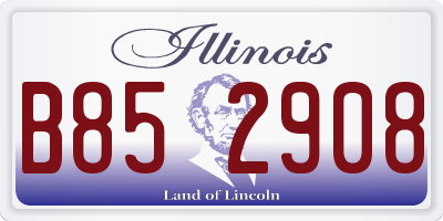 IL license plate B852908