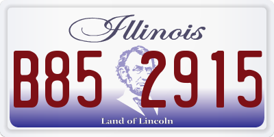 IL license plate B852915