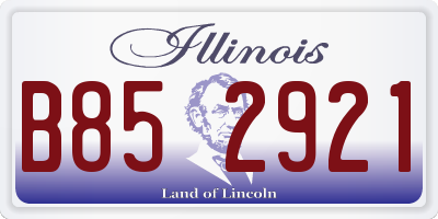 IL license plate B852921