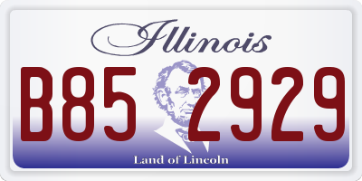 IL license plate B852929