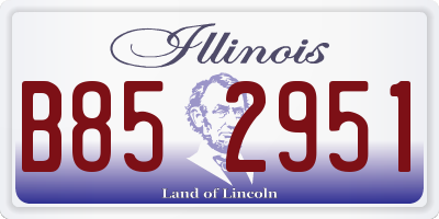 IL license plate B852951