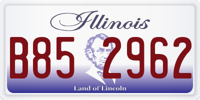IL license plate B852962