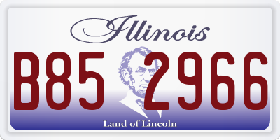 IL license plate B852966